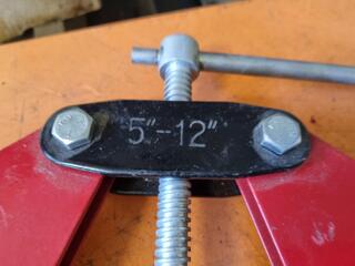 Large Pipe Clamp, 5" to 12" Capacity