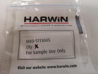 2x Harwin 15+15Pos Male DIL Vertical Throughboard Connectors