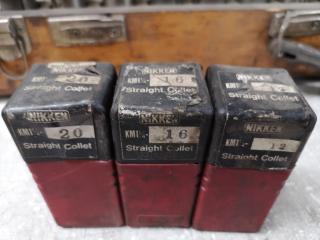 Assorted Nikken Branded Mill Tool Holders, Collets & Accessories