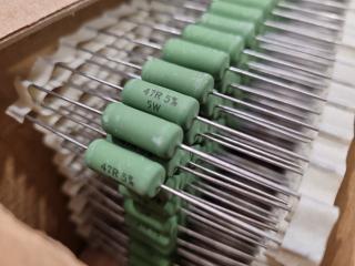 500x BC Philips Cemented Wirewound Resistors, Bulk Lot, New