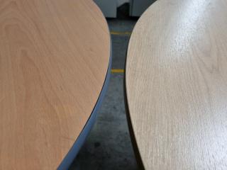 2x Round Office or Cafe Tables