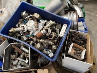 Pallet of Assorted Fixing / Fastening Hardware, Parts, Components