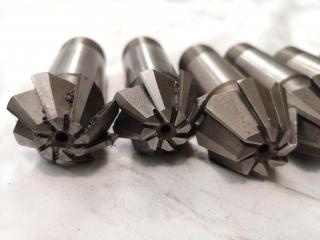 6x Assorted Dovetail Cutters & 6x Assorted Bevel Cutters Milling Bits