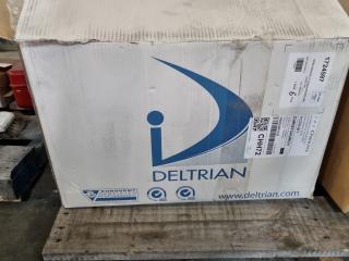 8x Deltrian Industrial Hepa Air Filters + Loose Filter Sheets
