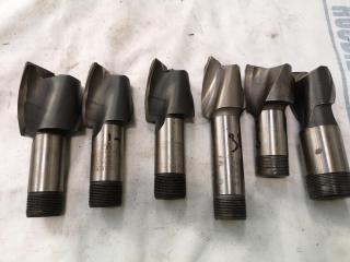 6x Square End Mill Bits