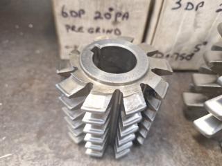 4 x Gear Hobber Cutters