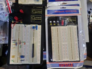 Large Lot of Electronics Bread Boards