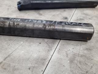 2x Large Lathe Boring Bars