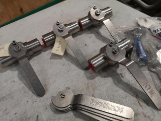 6x Stainless Steel Industrial Valves