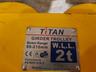 Titan 2 Ton I Beam Gurder Trolley
