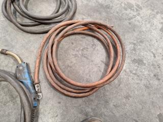 Assortment of Welding Cables/Grounds and Torches