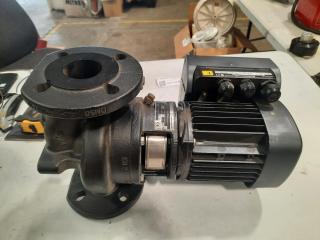 Grundfos Three Phase Motor and Inline Single Stage Pump