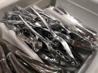 Bulk Tray of Knives, Nut Crackers, Dessert Forks