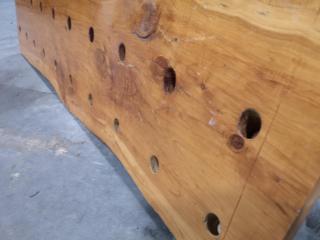 Rustic Wood Board Wall Hung Peg Board