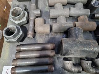 Box of Steel Pipe Fittings 