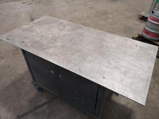 Heavy Duty Mobile Workshop Workbench Table Cabinet