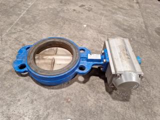 6" DN50 Butterfly Valve with Pneumatic Actuator