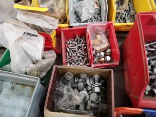 Pallet of Assorted Nuts, Bolts, Washers, & Other Fastening Hardware