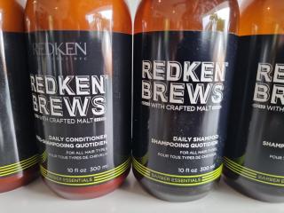 7 Redken Brews Shampoo &Conditioners 