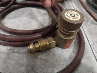 3x Assorted Welding Hoses w/ 2x Torches