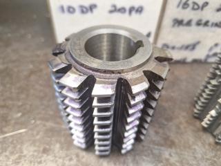 4 x Gear Hobber Cutters