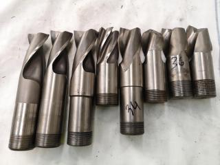 8x Assorted Ball, Square Edge, & Finishing End Mill Bits