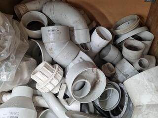 Assorted PVC Pipe Couplings, Fittings, & More