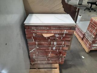12.8 M2 Garbon Seramic 300x600x10mm Kyla Blanco Ceramic Floor Tiles