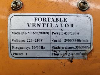 Industrial 300mm Portable Ventilator