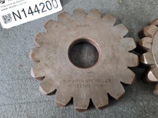 3 x Gear Shaper Cutters 