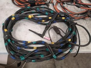 4x Assorted Welding Cables