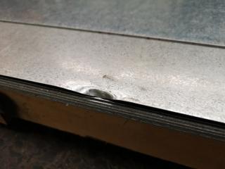 9x Galvanised Steel Sheets, Assorted Sizes