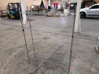 Light Duty Steel Wire Storage Shelf Unit