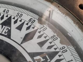 Vintage Brass Marine Compass by Saura Keiki Seisakusho Co
