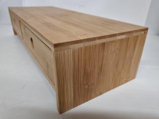 Stylish Bamboo Desktop Drawer Cabinet Unit