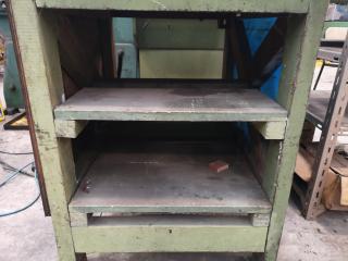 Small Vintage Heavy Workshop Workbench