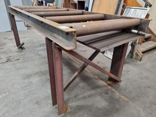 Large Steel Roller Table