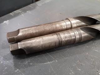 2x Morse Tapper Mill Drill Bits, Imperial Sizes