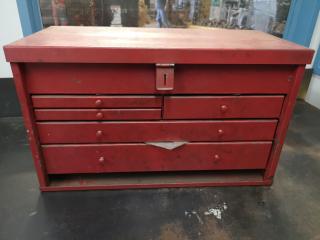 Steel Tool Box w/ Assorted Parts & Components