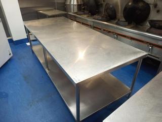 Large Stainless Prep Bench
