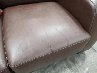 2-Seater Faux Leather Sofa Couch