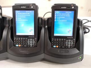 4x Symbol MC50 Mobile Handheld Computers w/ Charging Cradle