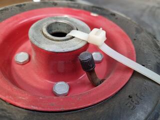 2x 210mm Pneumatic Trolley Tyres, New