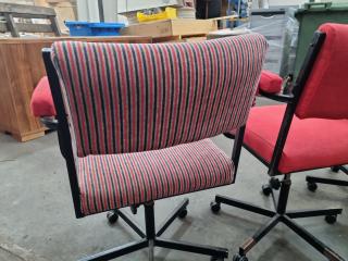 4x Vintage Office Chairs, Partually Restored