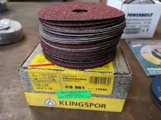 Assorted Bulk Lot of Sanding & Grinding Wheels