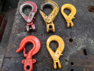 5x Assorted Lifting Chain Hooks