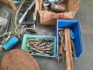 Large Assortment of Workshop Handtools/Supplies