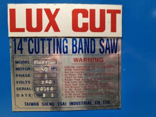 Lux Cut 14" Band Saw, Faulty Starter, Includes Replacement