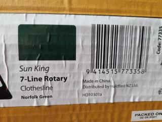 Soudal Sun King 7-Line Rotary Clothesline, New
