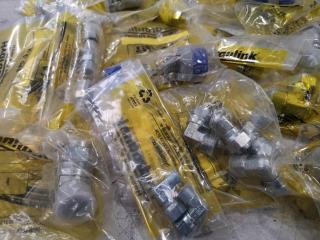 Assorted Lot of Industrial Hydraulic Fittings